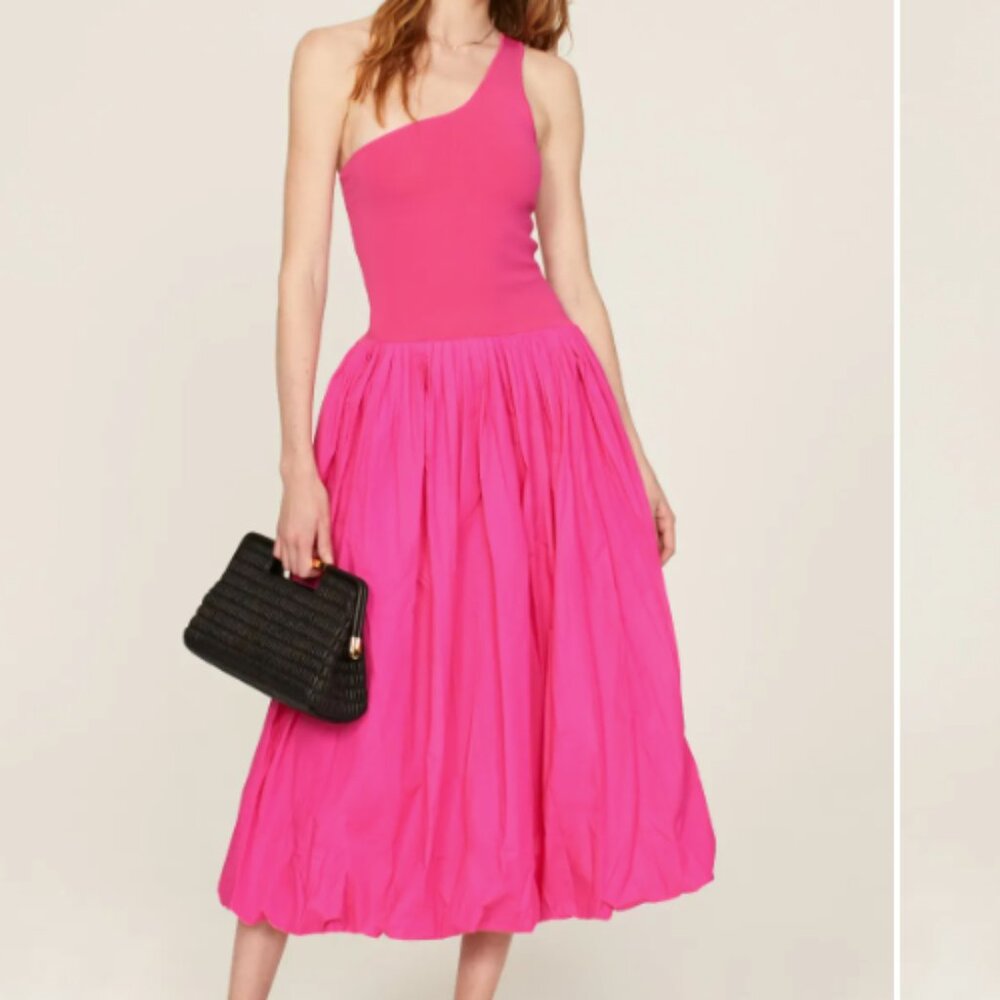 Derek Lam 10 Crosby Pink Fit and Flare Dress - XS